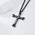 Wrench Cross Necklace