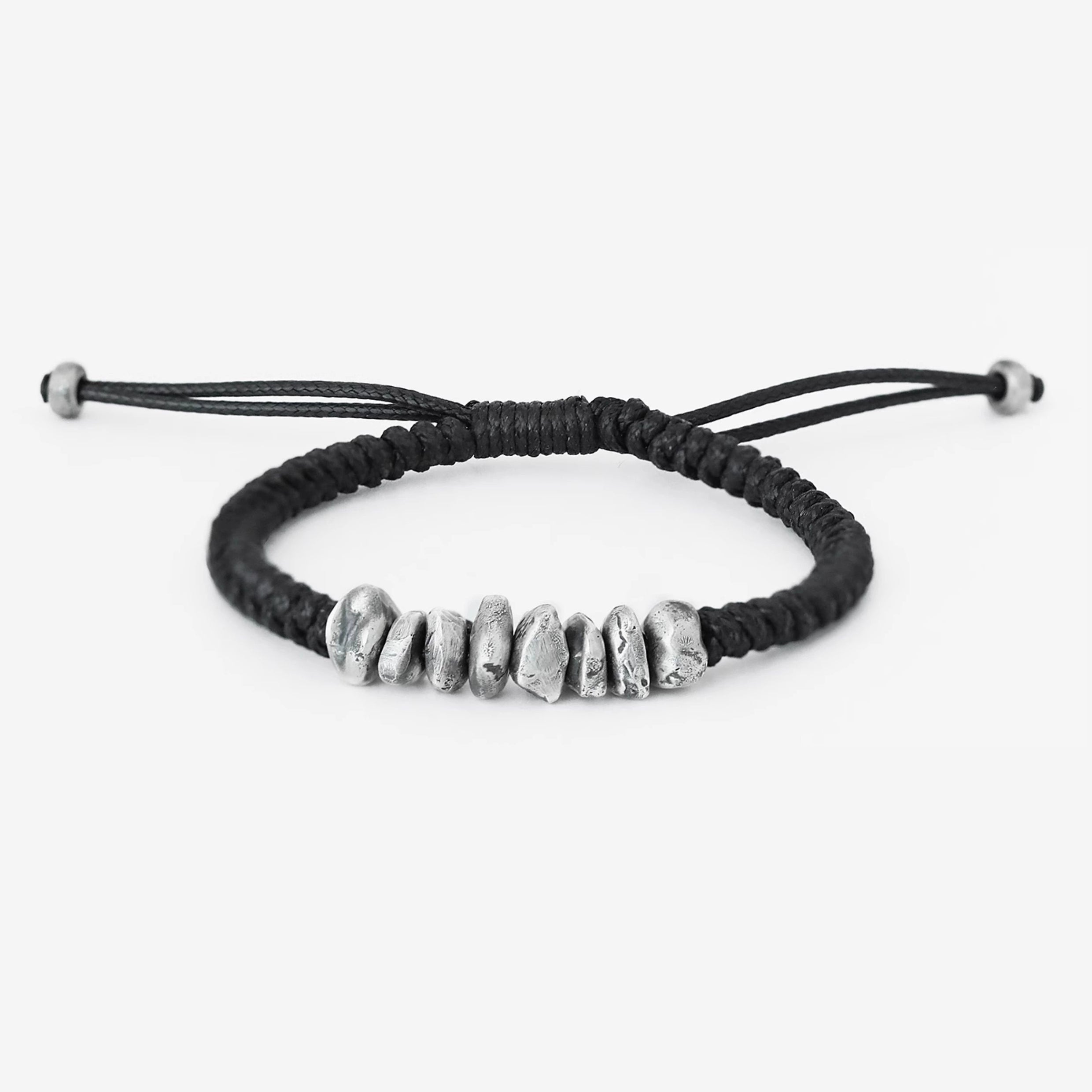 Silver Nugget Paracord Bracelet