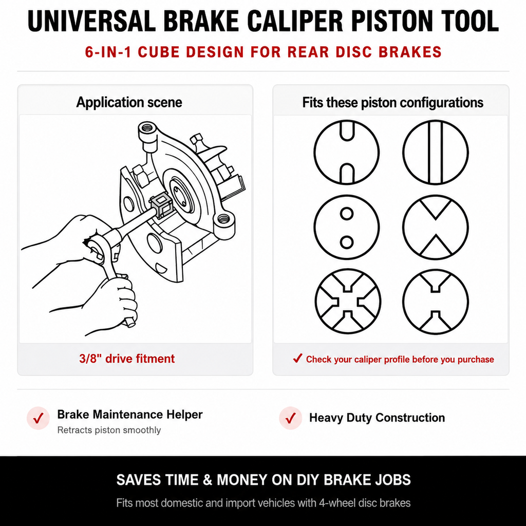 Brake Caliper Piston Rewind Cube – Make Brake Pad Jobs Easier