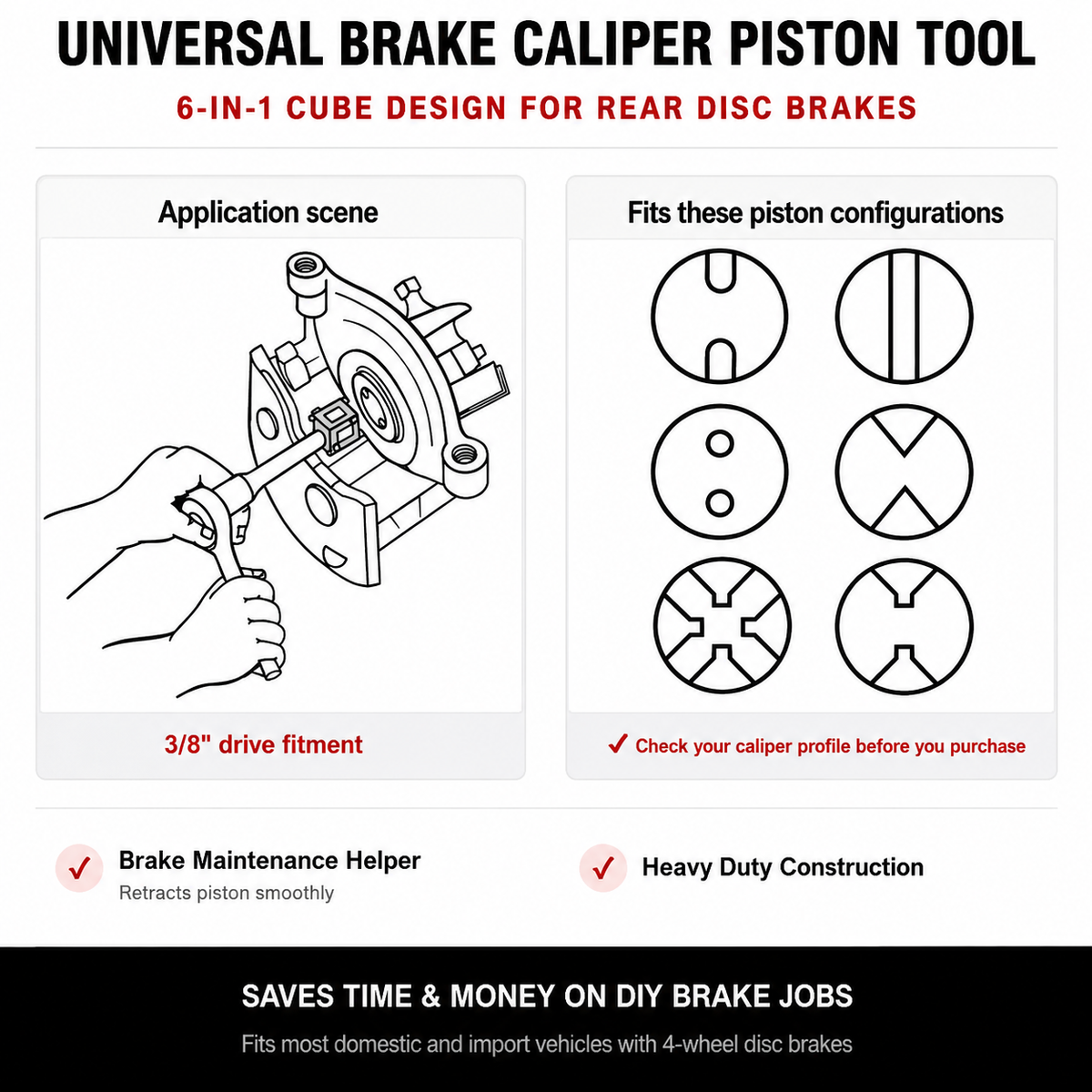Brake Caliper Piston Rewind Cube – Make Brake Pad Jobs Easier