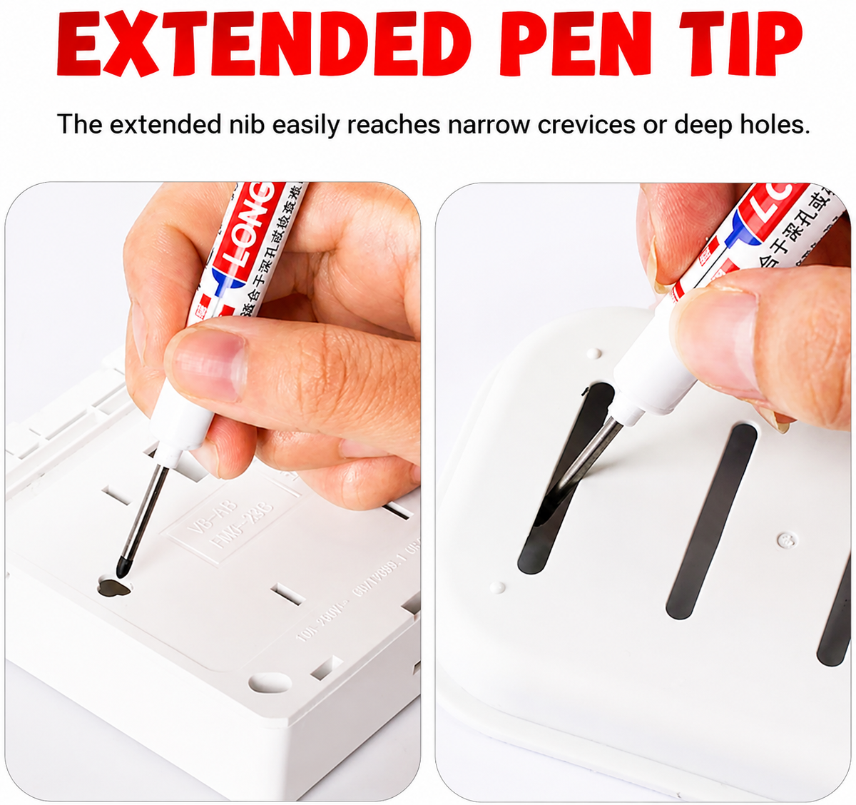 Long Nib Deep Hole Marker Set