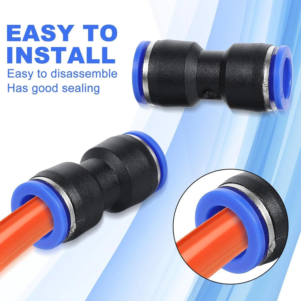 80-Piece Push-to-Connect Pneumatic Fitting Kit