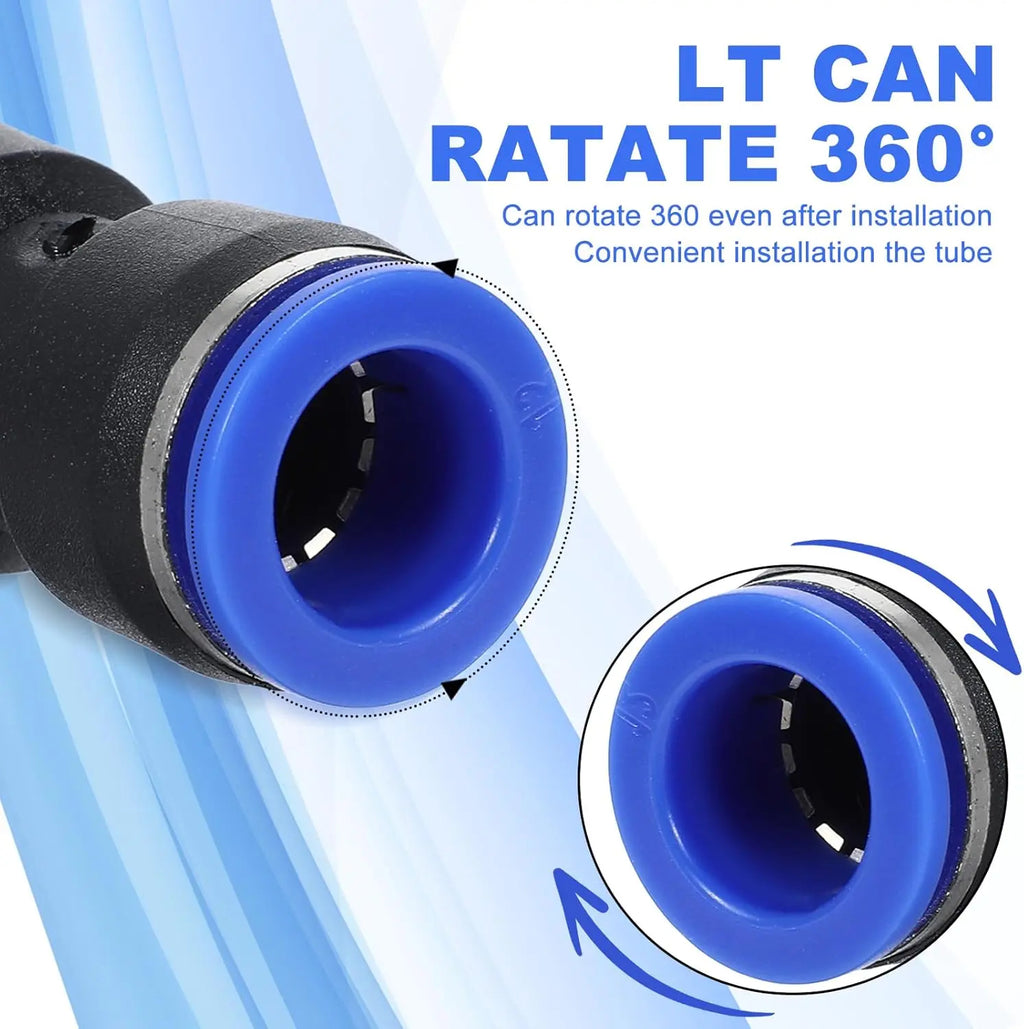 80-Piece Push-to-Connect Pneumatic Fitting Kit