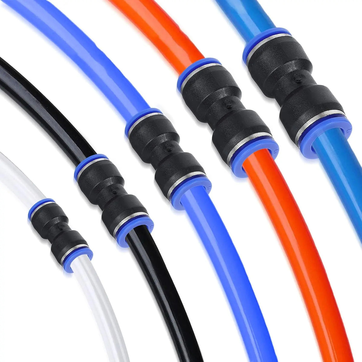 80-Piece Push-to-Connect Pneumatic Fitting Kit