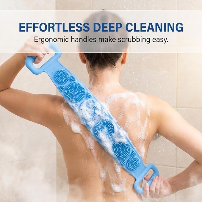 ReachClean Dual-Sided Silicone Back Scrubber