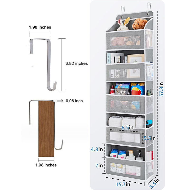 5-layer back door storage rack