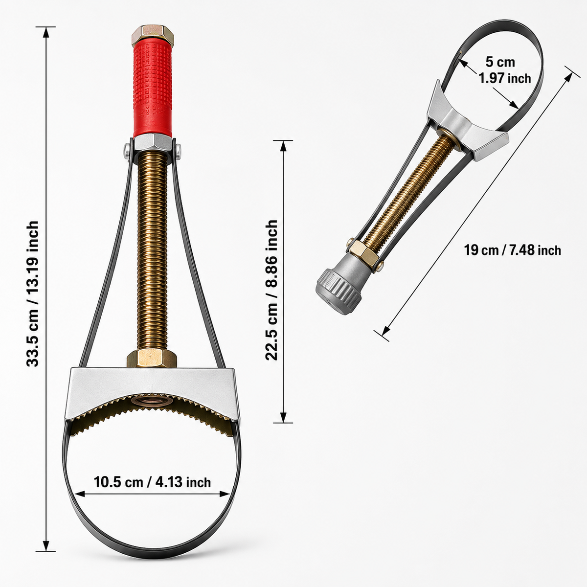 Adjustable Oil Filter Strap Wrench Set – Get a Better Grip on Stubborn Filters