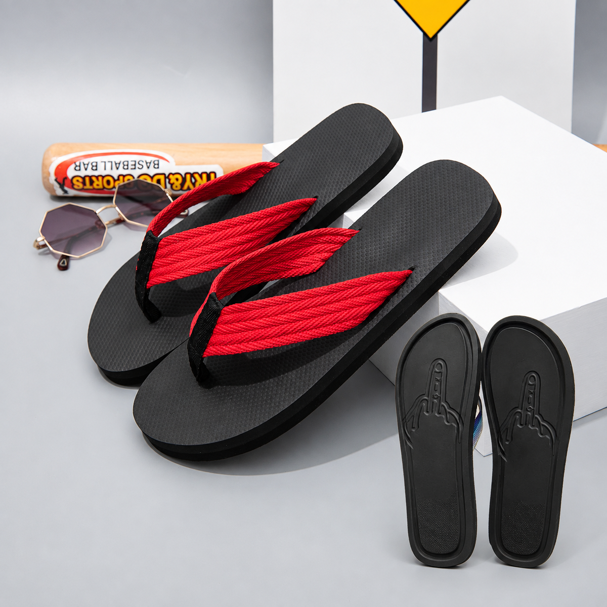 Novelty Footprint Flip-Flops