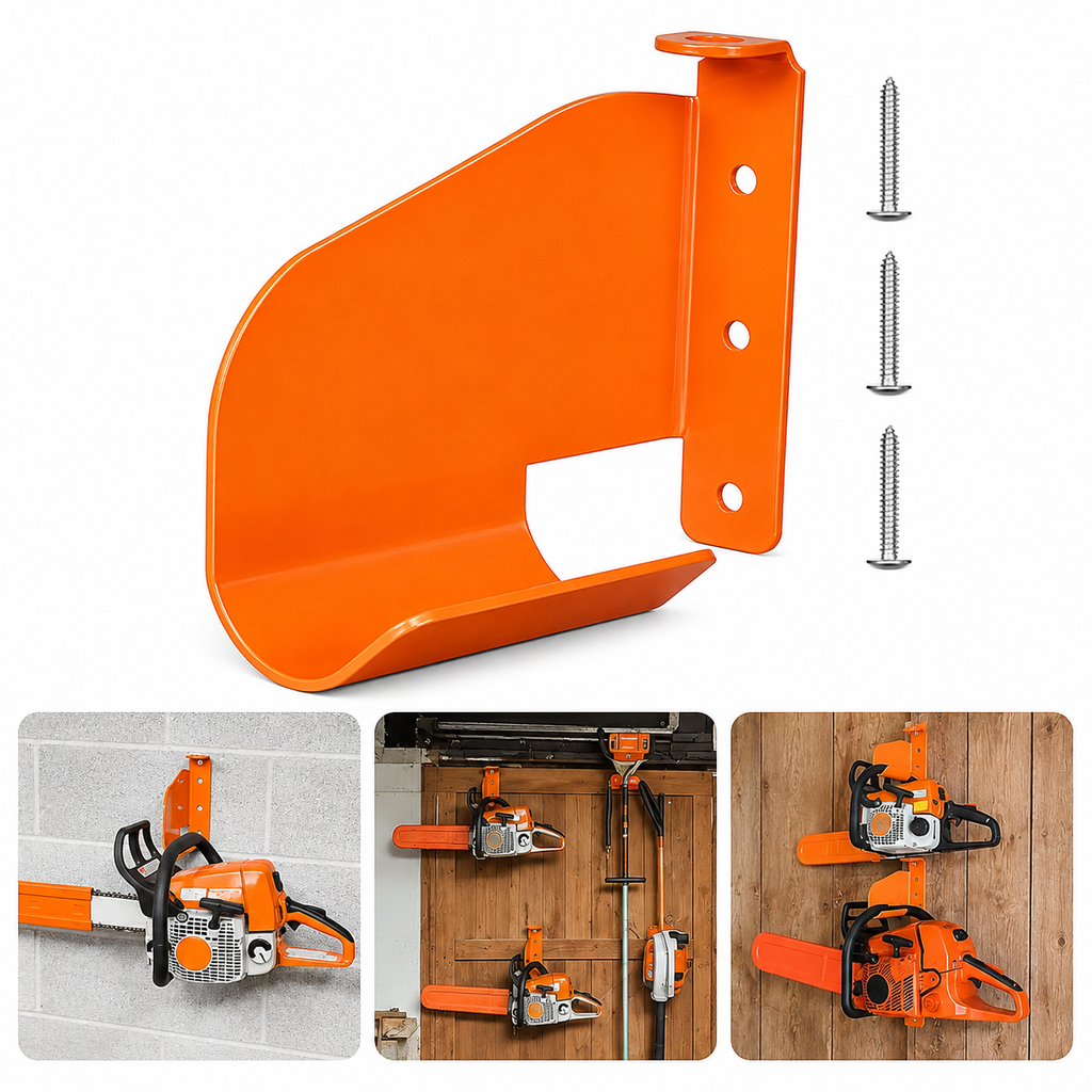 Wall-Mounted Power Tool Holder — Get Heavy Outdoor Tools Off the Floor