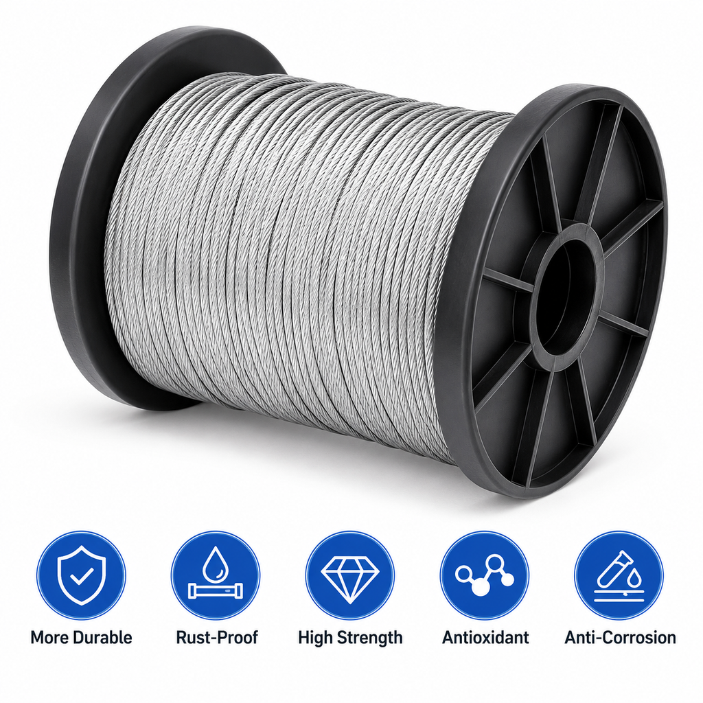 T316 Stainless Steel Wire Rope — Flexible Strength for Everyday Projects