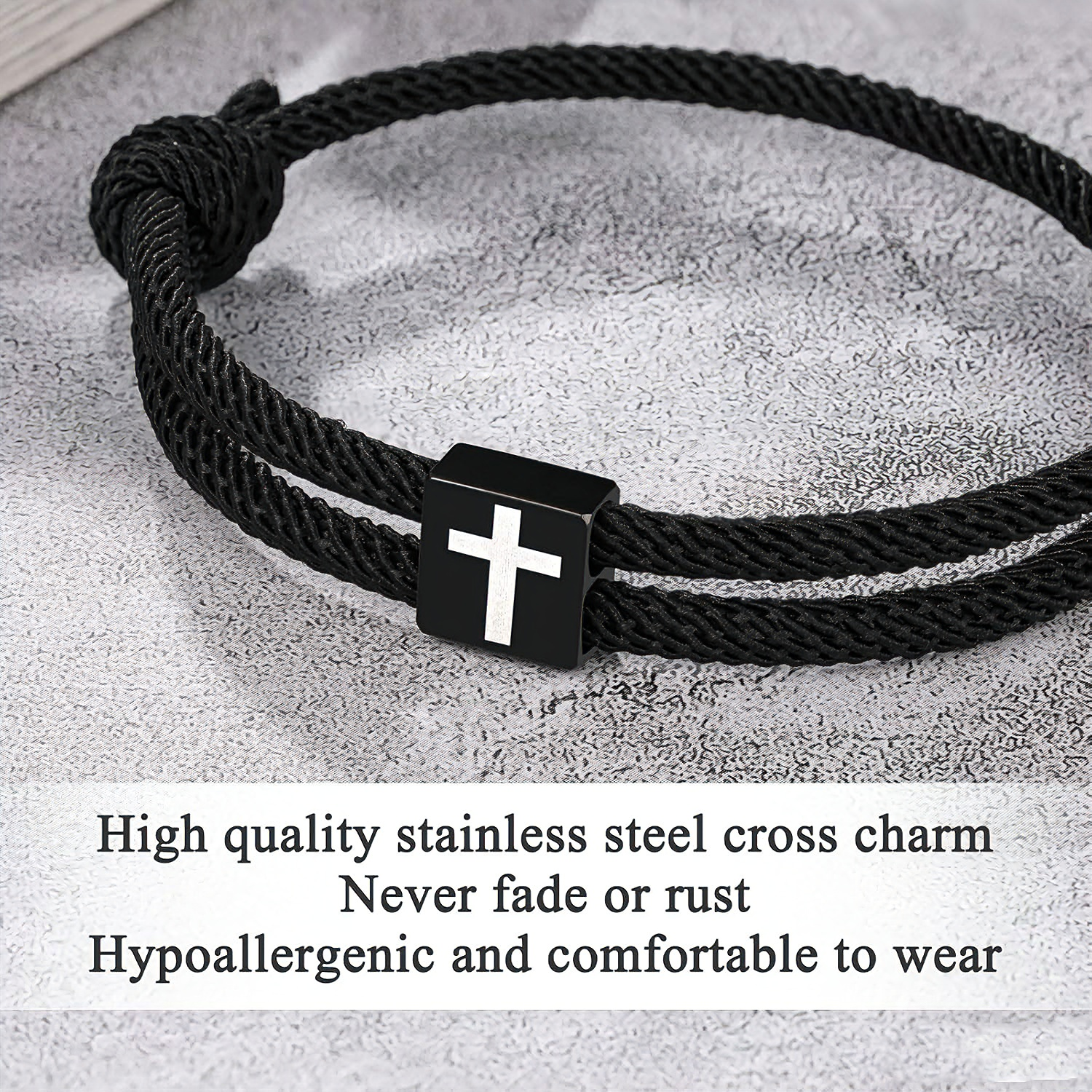 Cross paracord bracelet