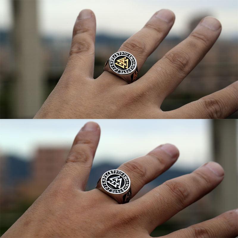 Valknut Viking Ring