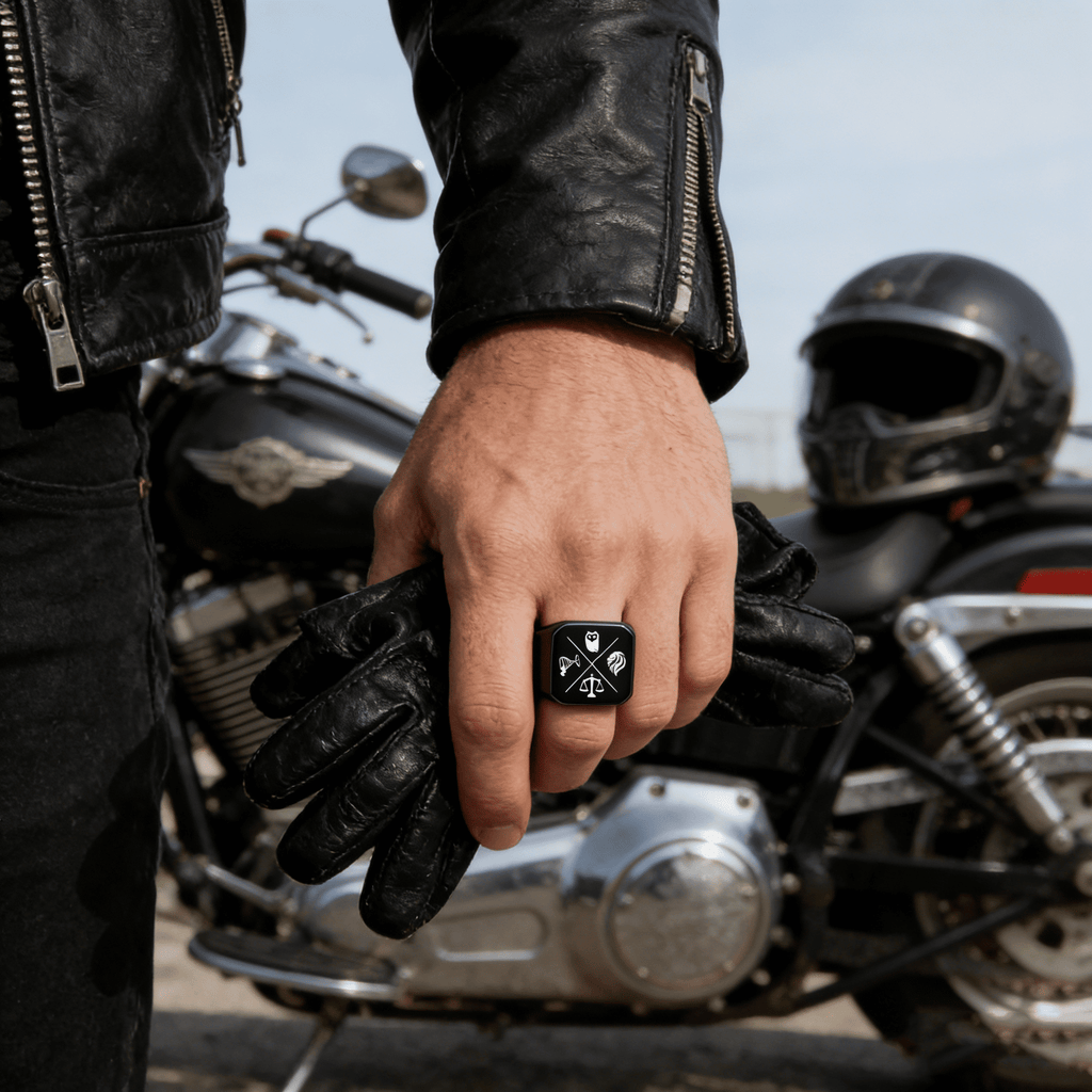 Laser-engraved ring