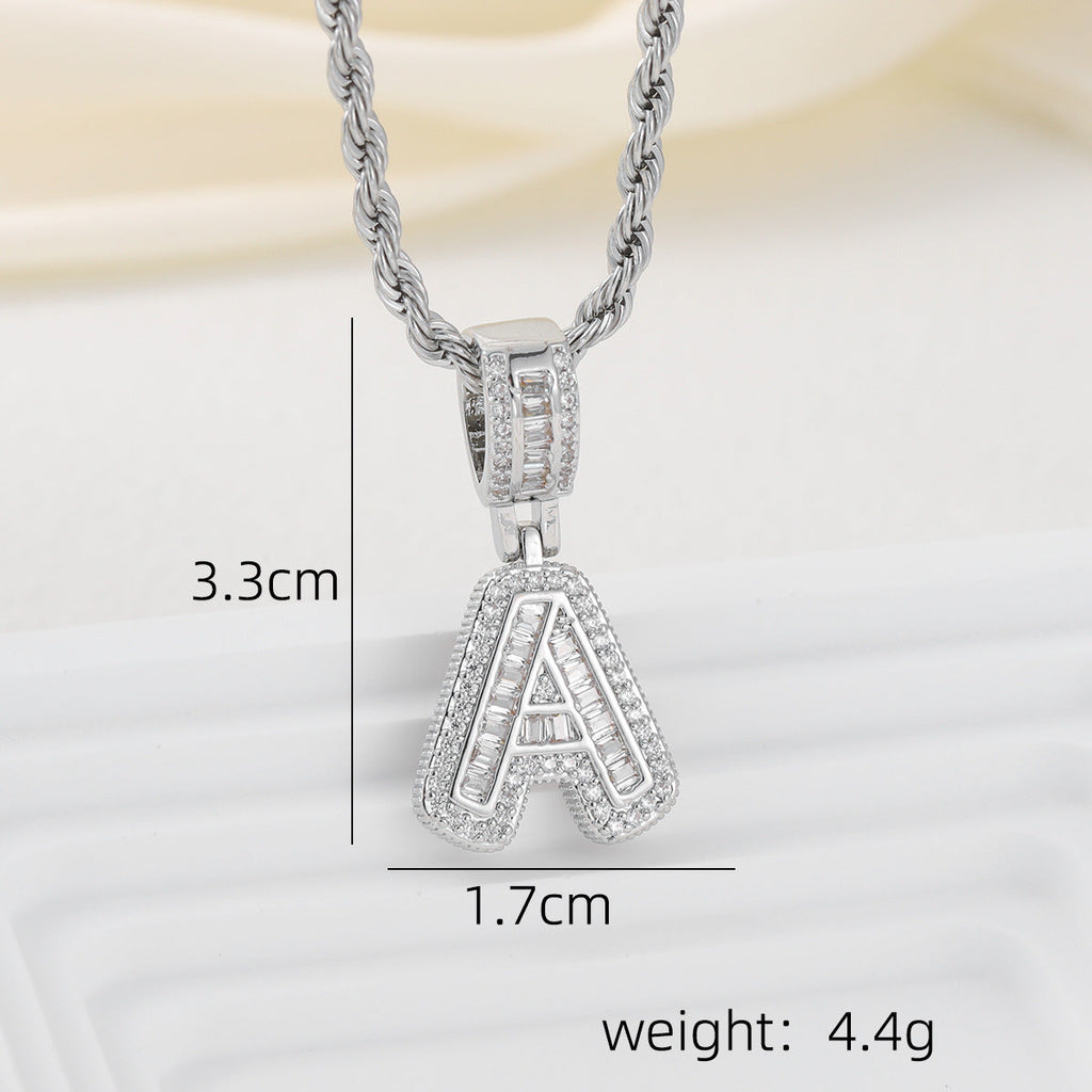 Alphabet Pendant Necklace