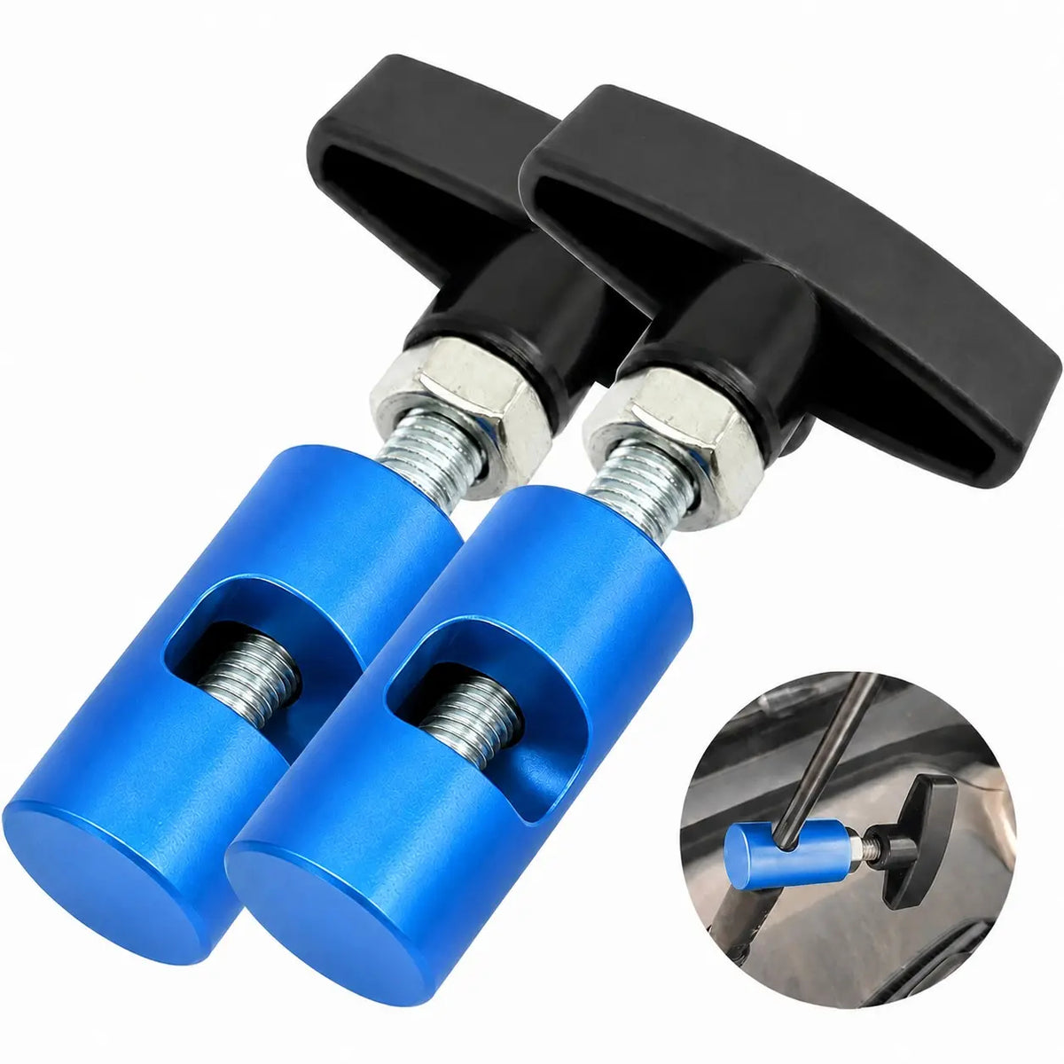 Adjustable Lift Support Clamp Set — Secure Support for Easier Under-Hood Work