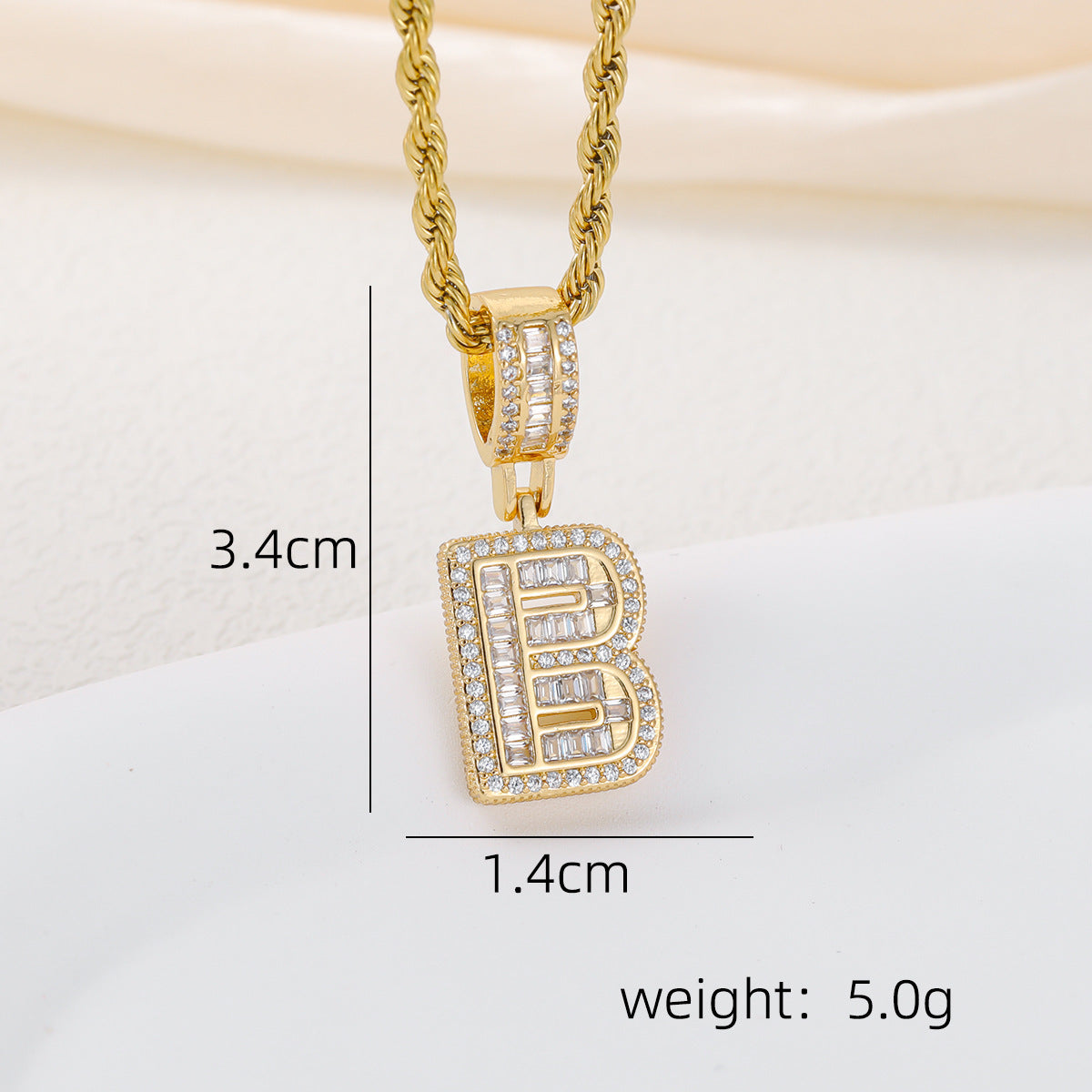 Alphabet Pendant Necklace