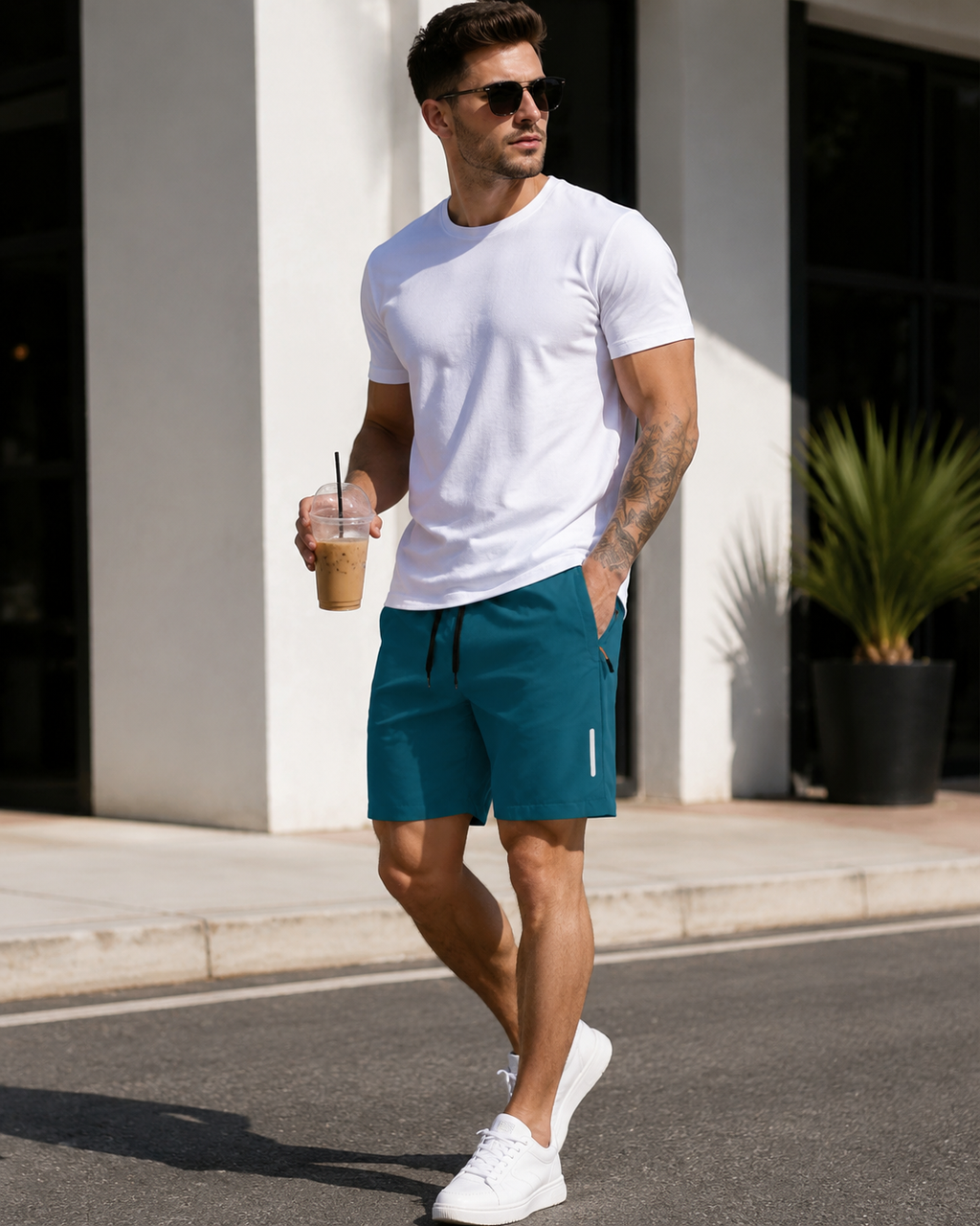 Men’s Quick Dry Athletic Shorts 7” Lightweight Summer Gym Beach Shorts