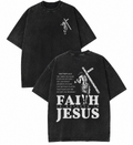 Faith in Jesus Vintage Washed Graphic T-Shirt