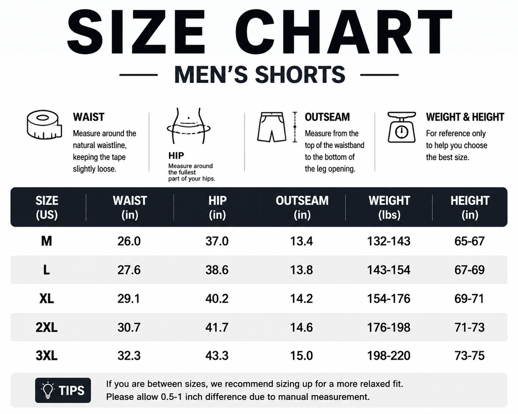 Men’s Cotton Athletic Shorts 3” – Slim Fit Lightweight Gym Running Shorts for Summer