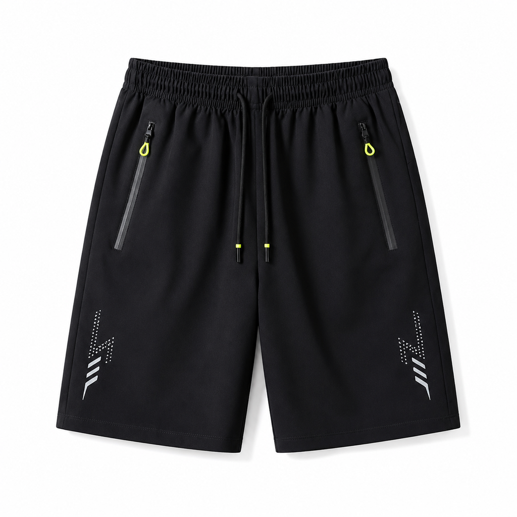 Men’s Tactical Running Shorts – Quick Dry Gym Shorts with Zipper Pockets