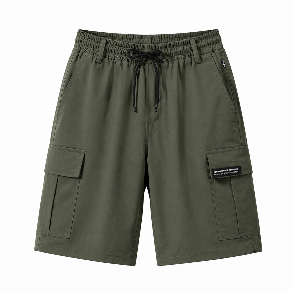 Men’s Cargo Utility Shorts – Lightweight Relaxed Fit Summer Streetwear Shorts