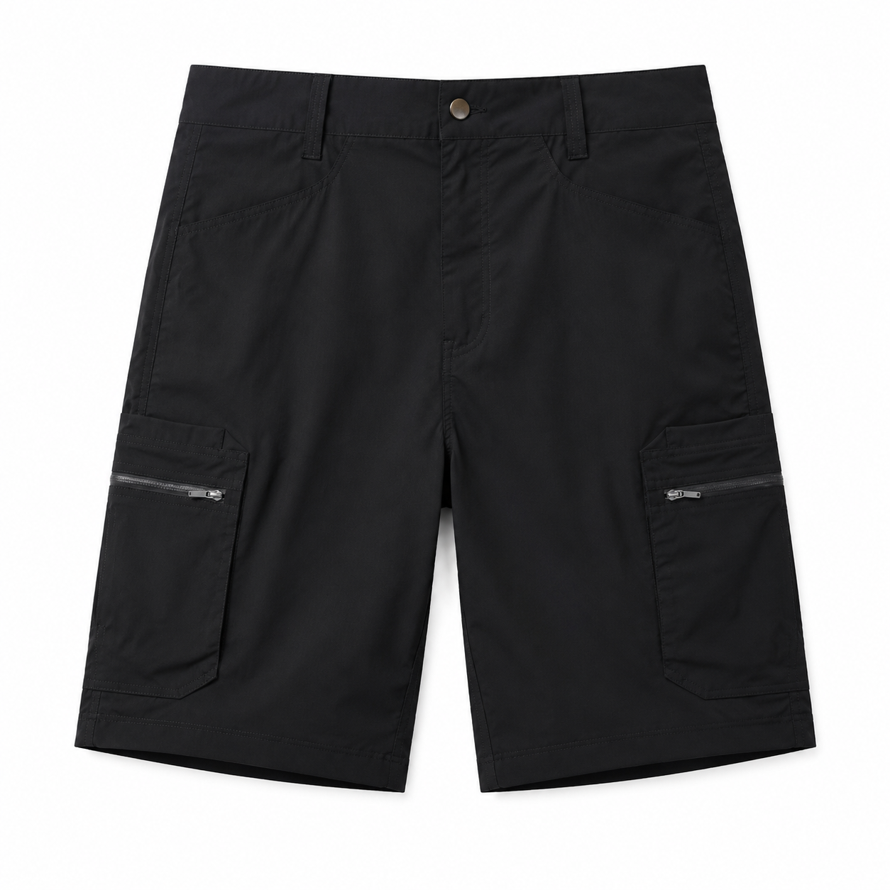 Men’s Lightweight Cargo Shorts – Stretch Utility Work Shorts with Zipper Pockets