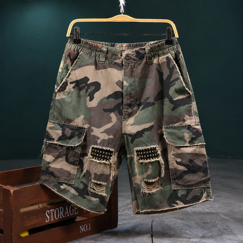 Men’s Camo Cargo Shorts – Military Style Multi-Pocket Relaxed Fit Utility Shorts