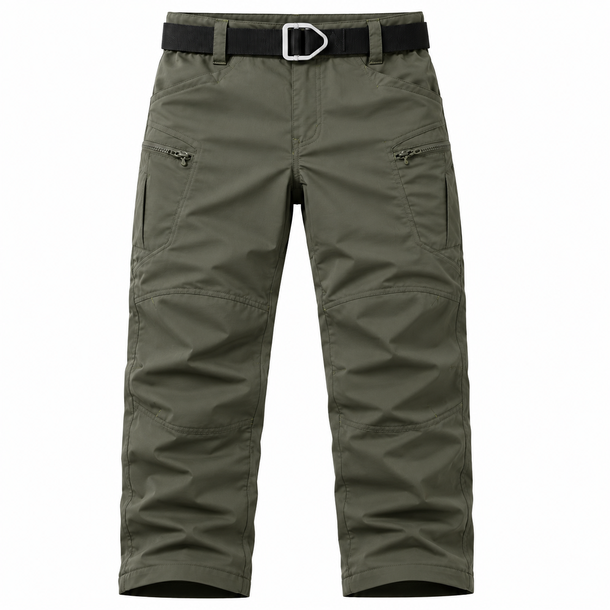 Men’s Tactical Outdoor Pants – Water-Resistant Stretch Hiking Cargo Trousers with Belt