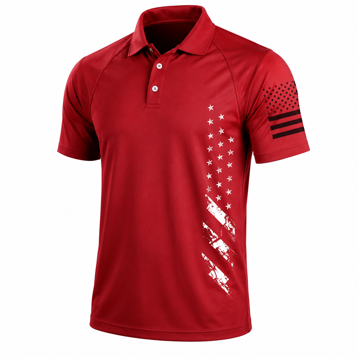 Freedom Flag Tactical Polo Shirt– Lightweight Performance Fit