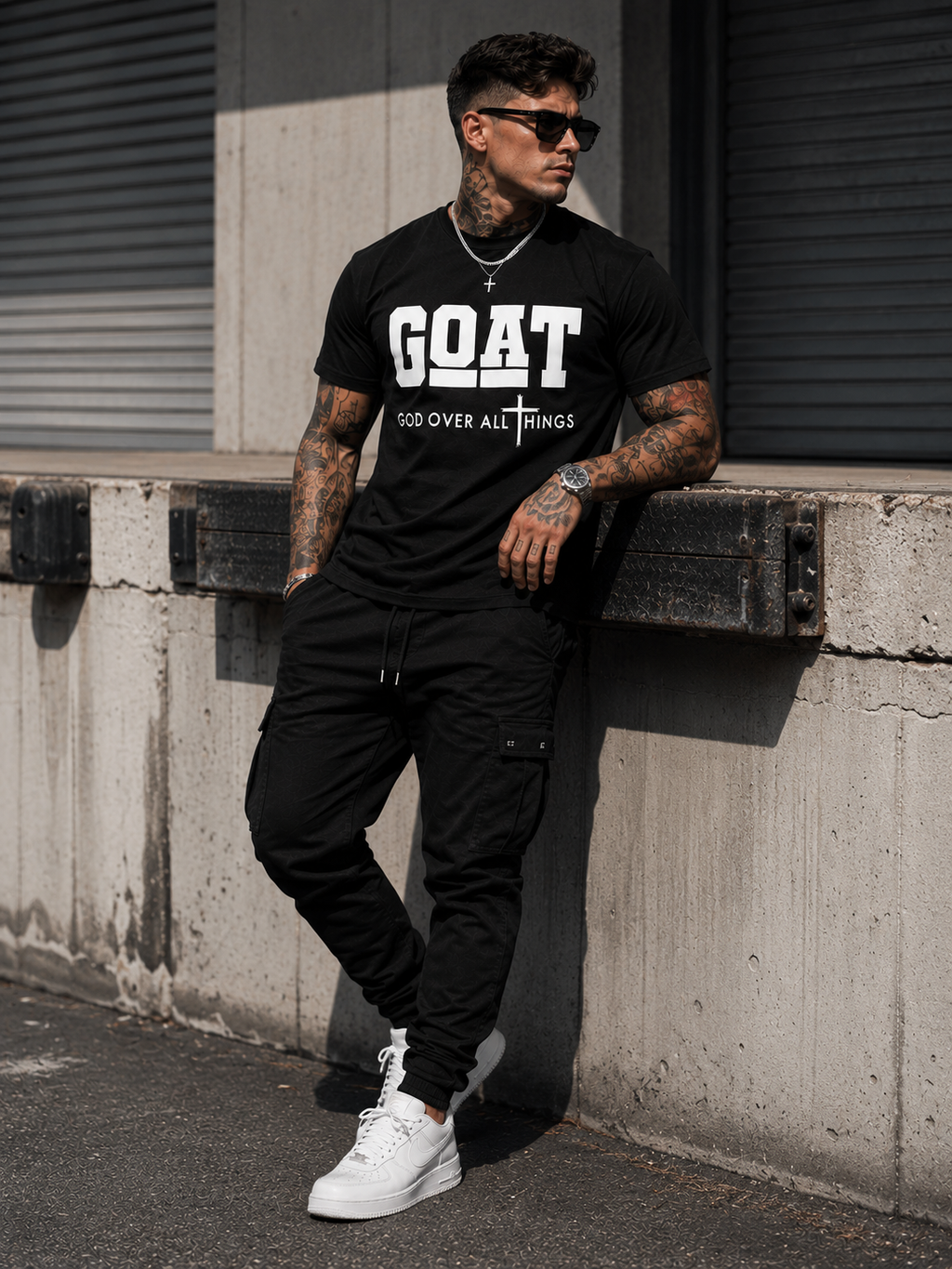 Men’s GOAT Graphic T-Shirt – Casual Streetwear Short Sleeve Tee