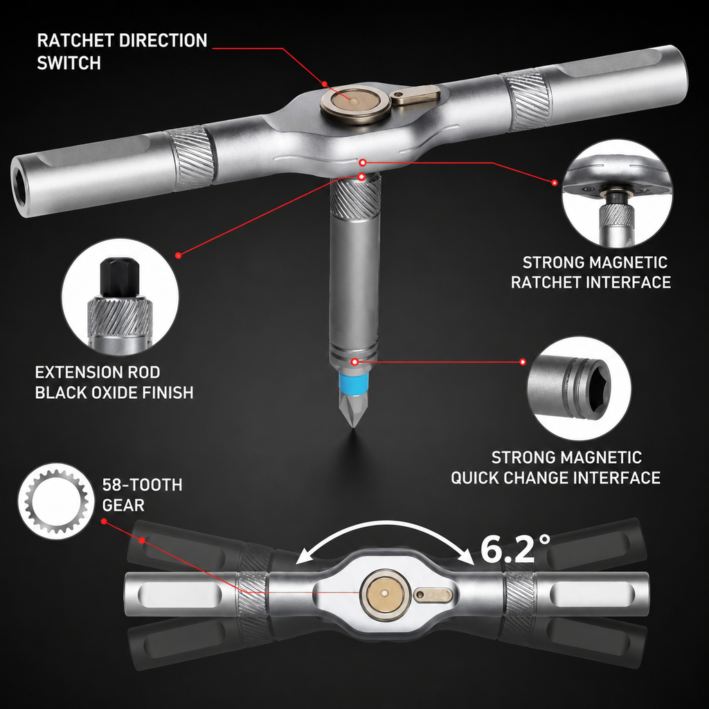 TorqueFlex Ratchet Driver Tool Kit