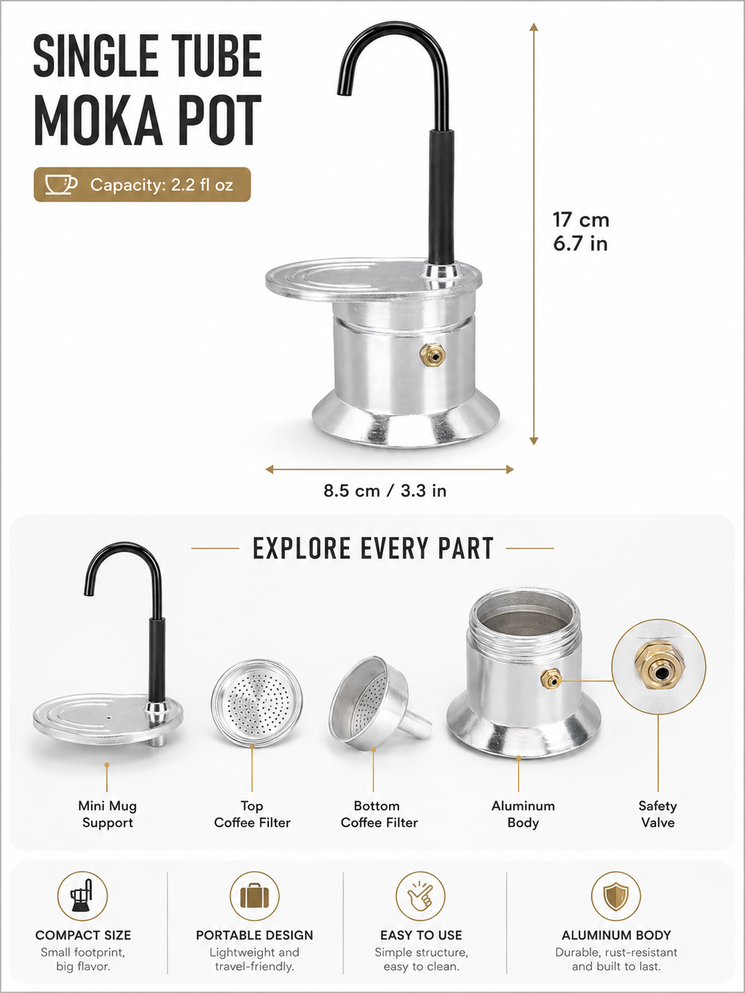DirectPour One Cup Espresso Maker