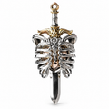 Mechanical Ribcage Heart Pendant