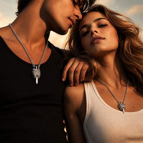 Mechanical Ribcage Heart Pendant