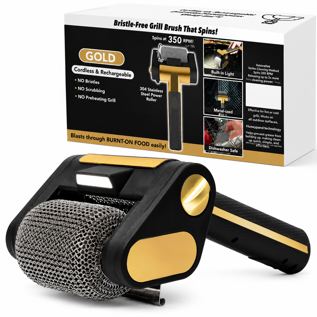 ElectricSpin BBQ Grill Cleaner