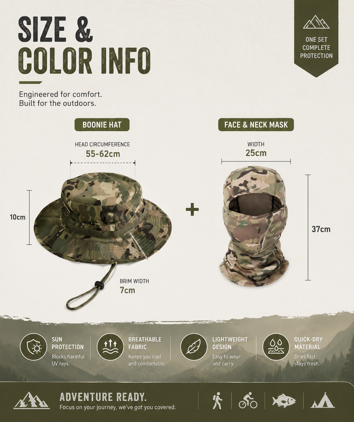 FieldCover Camo Boonie Hat
