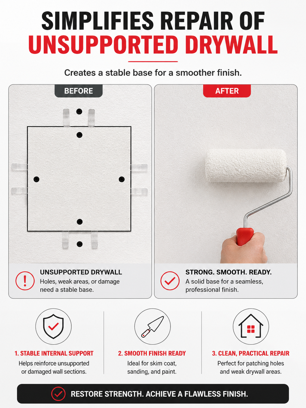 PatchLock Drywall Repair Clips