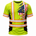 Mens High Visibility Flag Work Tee
