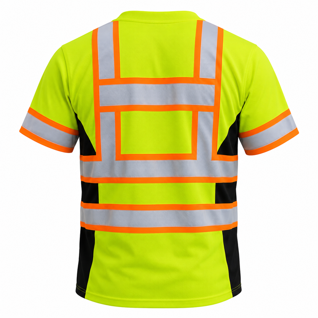 Mens High Visibility Flag Work Tee