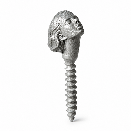 Drill-Powered Kinetic Screw Sculpture