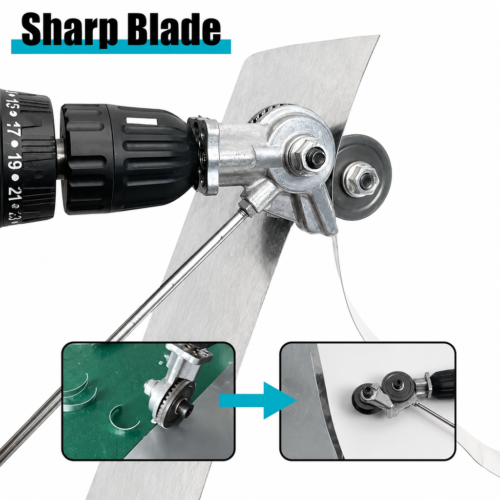 Electric Drill Sheet Metal Cutter Attachment