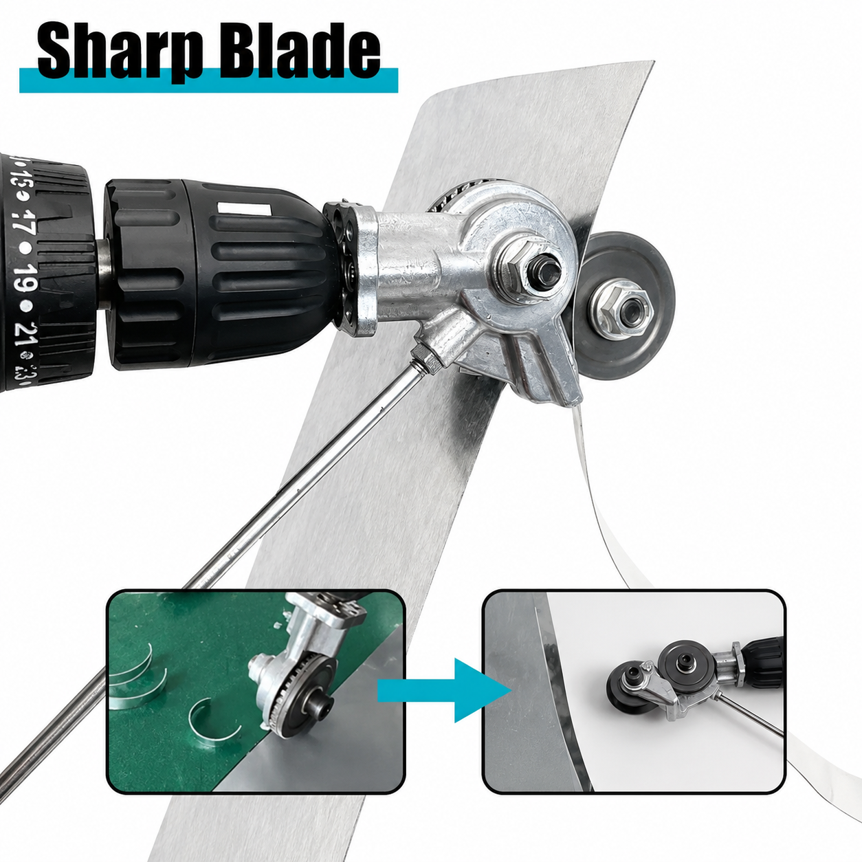 Electric Drill Sheet Metal Cutter Attachment