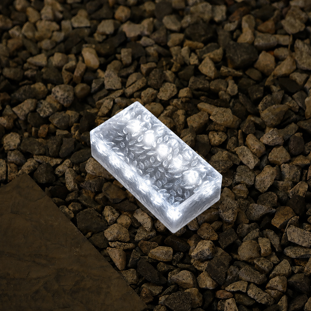 CrystalGlow Solar Ice Cube Garden Lights