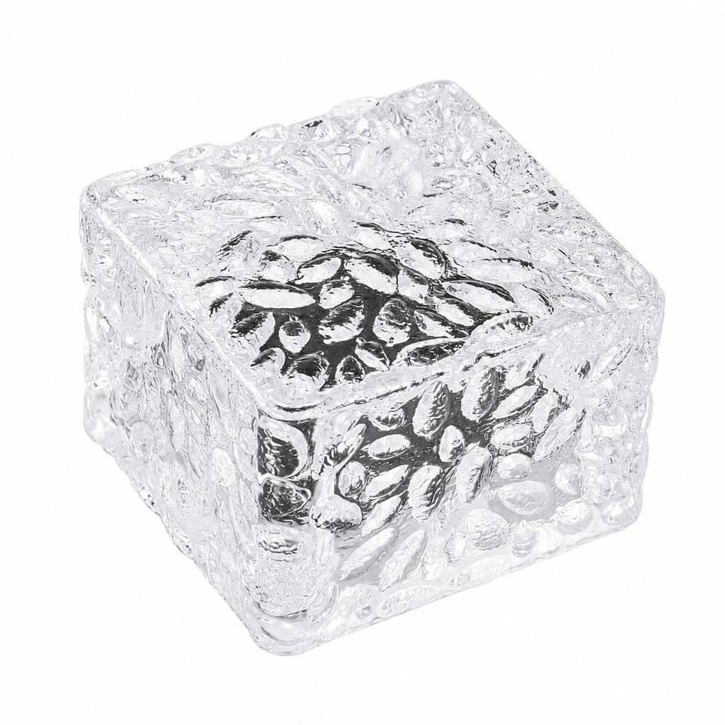 CrystalGlow Solar Ice Cube Garden Lights