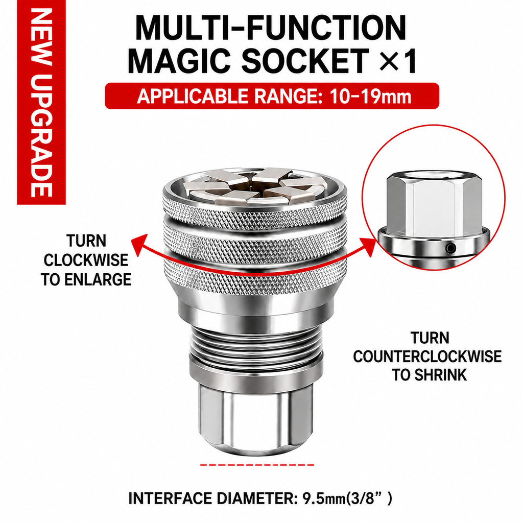 Adjustable Universal Socket Tool