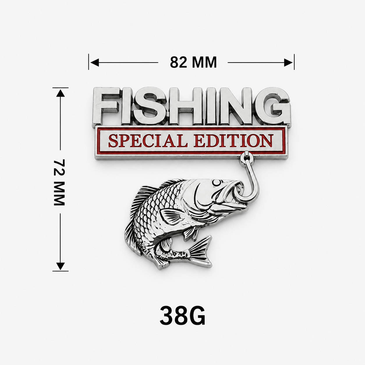 3D Fishing Special Edition Car Emblem