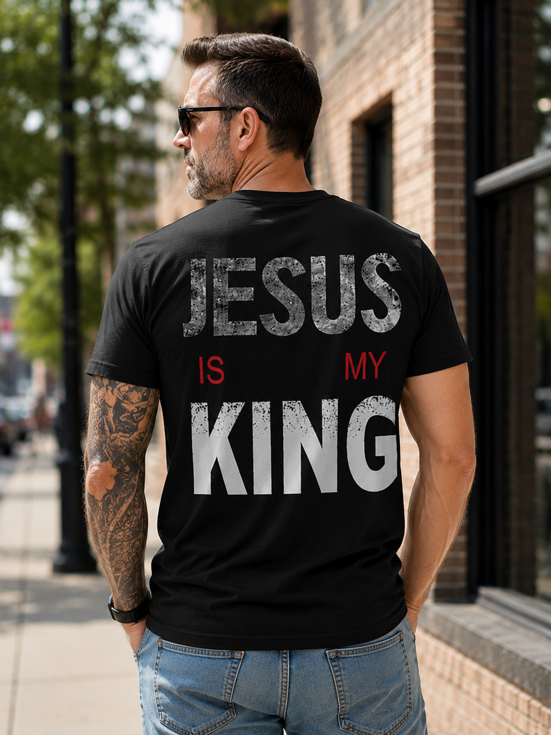 Men's Vintage Statement Typography Tee – Premium Oversized Graphic T-Shirt