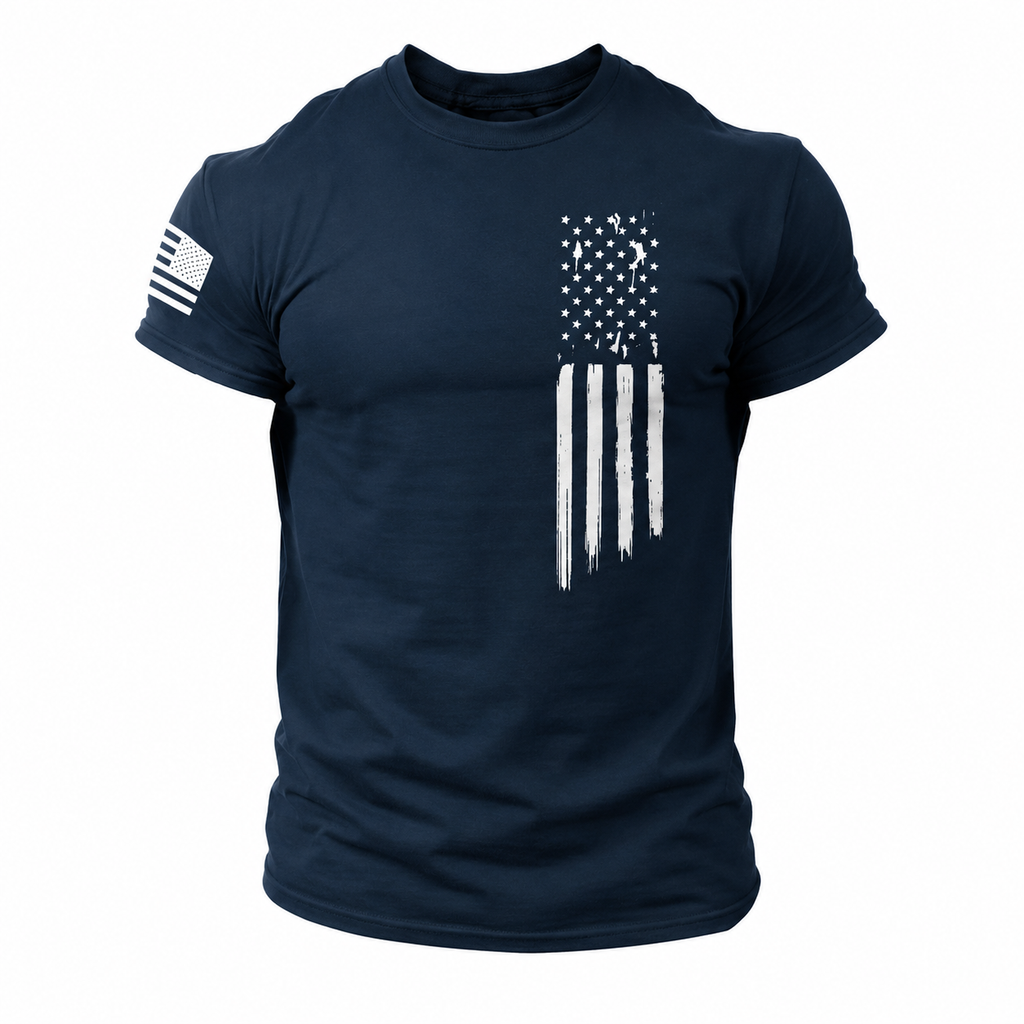Mens Patriot Print Comfort Tee