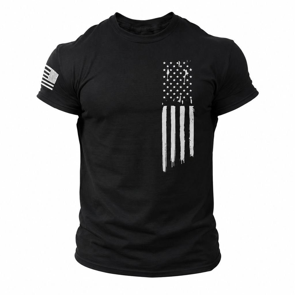 Mens Patriot Print Comfort Tee