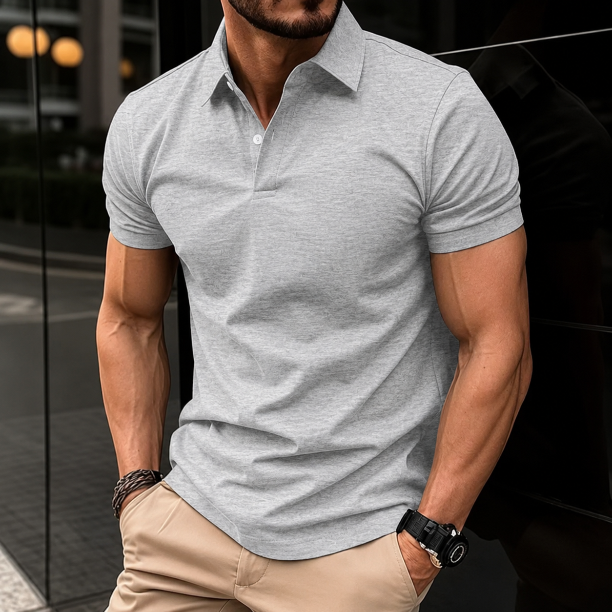 Mens PowerFit Polo for Night Out